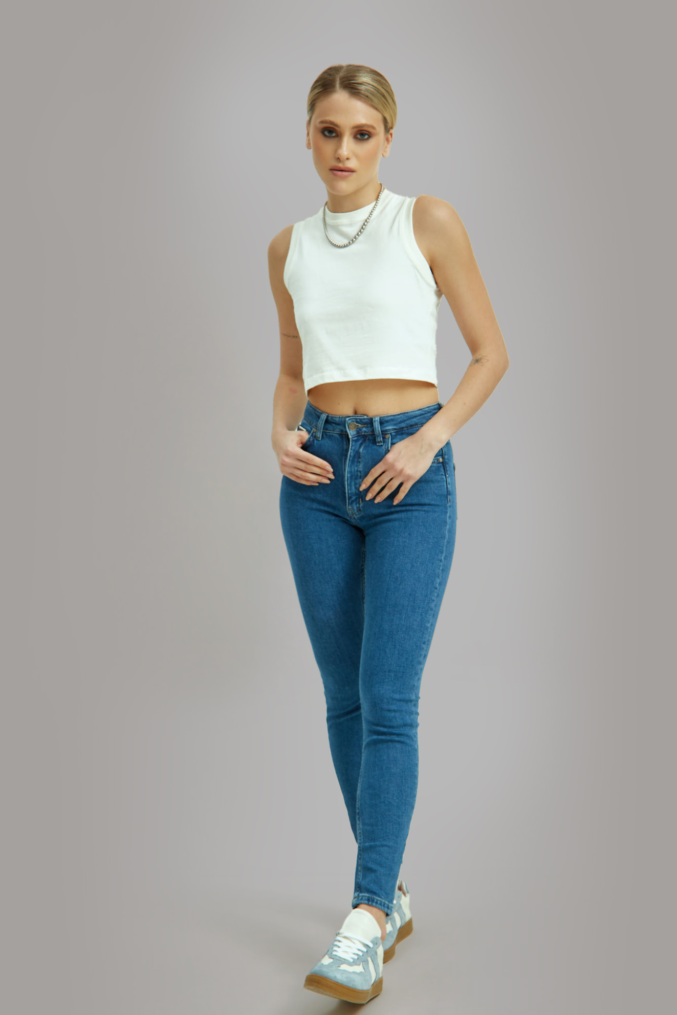 Джинсы HIGH RISE SUPER SKINNY  Van Mich